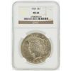 Image 1 : 1925 $1 Peace Silver Dollar Coin NGC MS64