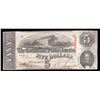 Image 1 : 1863 $5 The Confederate States of America Note