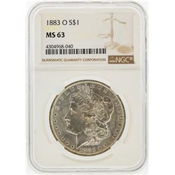 1883-O $1 Morgan Silver Dollar NGC Graded MS63