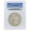 Image 1 : 1883 $1 Morgan Silver Dollar Coin PCGS MS63