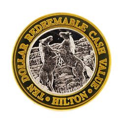 .999 Silver Hilton Reno, NV $10 Casino Limited Edition Gaming Token
