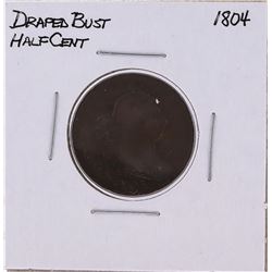 1804 Draped Bust Half Cent Coin