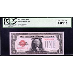 1928 $1 Legal Tender Note PCGS Very Choice New 64PPQ