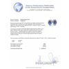 Image 3 : 18KT White Gold 1.01ctw Blue Sapphire and Diamond Stud Earrings