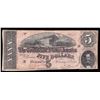 Image 1 : 1864 $5 The Confederate States of America Note