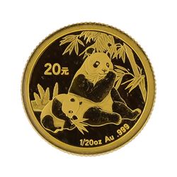 2007 1/20 oz China Panda Gold Coin