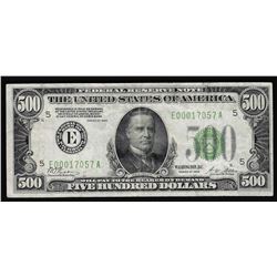 1928 $500 Federal Reserve Note Richmond, VA
