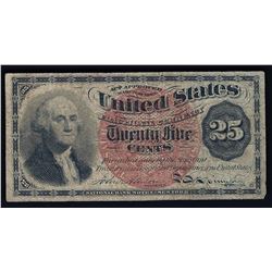 1863 25 Cent Fourth Issue Fractional Note