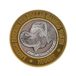 .999 Silver John Ascuaga's Nugget $10 Casino Gaming Token Collector's Series