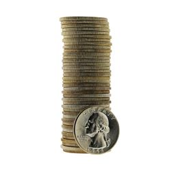 Roll of (40) 1958-P Brilliant Uncirculated Washington Silver Quarters