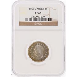 1952 1 Shilling South Africa Coin NGC Graded PF66
