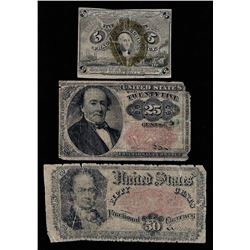 Set of (3) Fractional Notes