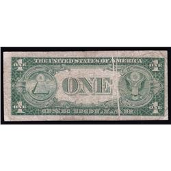 1935E $1 Silver Certificate Note ERROR Gutterfold