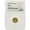 Image 1 : 1989 $5 American Gold Eagle Coin NGC Graded MS69