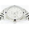 Image 7 : Mens Rolex Stainless Steel Slate Grey Diamond and Sapphire Datejust Wristwatch