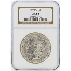 1898-O $1 Morgan Silver Dollar Coin NGC MS62