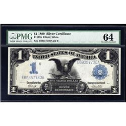 1899 $1 Black Eagle Silver Certificate Note PMG 64 Choice Uncirculated