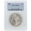 Image 1 : 1886 $1 Morgan Silver Dollar Coin PCGS MS63