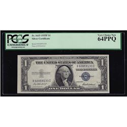 1935F $1 Silver Certificate Note PCGS Very Choice New 64PPQ