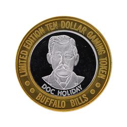 .999 Silver Buffalo Bills Resort & Casino $10 Gaming Token Limited Edition