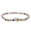 Image 2 : 14KT White Gold 11.30ctw Multi Color Sapphire Bracelet