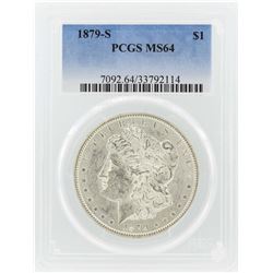 1879-S $1 Morgan Silver Dollar Coin PCGS MS64