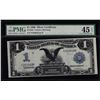 Image 1 : 1899 $1 Black Eagle Silver Certificate PMG XF 45EPQ