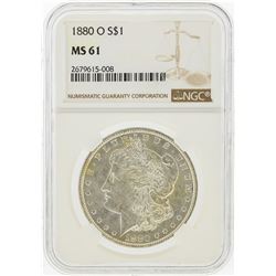 1880-O $1 Morgan Silver Dollar NGC Graded MS61