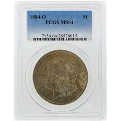 1884-O $1 Morgan Silver Dollar PCGS Graded MS64