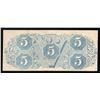 Image 2 : 1863 $5 The Confederate States of America Note