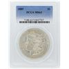 Image 1 : 1889 $1 Morgan Silver Dollar Coin PCGS MS63