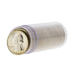 Roll of (40) 1964-D Brilliant Uncirculated Washington Silver Quarters