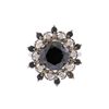Image 2 : 14KT White Gold 5.51ctw Black and White Diamond Ring