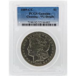 1889-CC $1 Morgan Silver Dollar Coin PCGS Graded VG Details