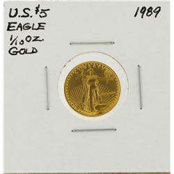 1989 $5 American Gold Eagle Coin