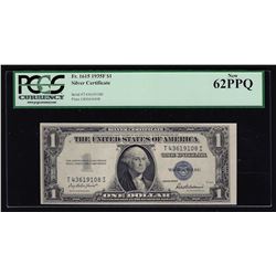 1935F $1 Silver Certificate Note PCGS New 62PPQ