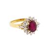 Image 1 : 14KT Yellow Gold 2.20ctw Ruby and Diamond Ring