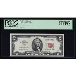 1963A $2 Legal Tender Note PCGS Very Choice New 64PPQ