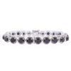 Image 1 : 14KT White Gold 28.68ctw Black and White Diamond Bracelet