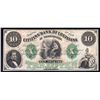 Image 1 : 1800s $10 The Citizens' Bank of Louisiana Obsolete Bank Note