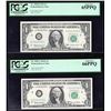 Image 3 : Set of (5) $1 Federal Reserve Notes SAME SERIAL # PCGS Graded