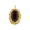 Image 1 : 18KT Yellow Gold & Platinum 30.77ct Ruby Pendant/Brooch