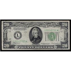 1934A $20 Federal Reserve STAR Note San Francisco