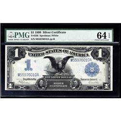 1899 $1 Black Eagle Silver Certificate Note PMG 64 Choice Uncirculated