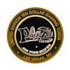 Image 1 : .999 Silver Plaza Hotel & Casino Las Vegas $10 Casino Limited Edition Gaming Tok