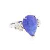 Image 1 : 14KT White Gold 8.44ct. Tanzanite and Diamond Ring