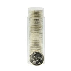 Roll of (50) 1964-D Brilliant Uncirculated Roosevelt Dimes