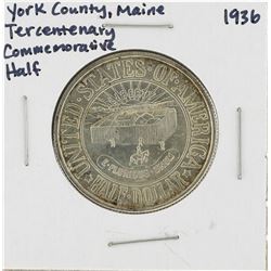 1936 York County, Maine Tercentenary Commemorative Half Dollar Coin