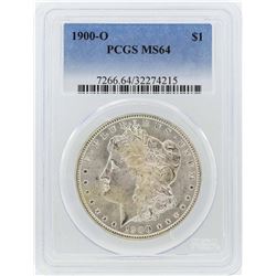 1900 $1 Morgan Silver Dollar Coin PCGS MS64