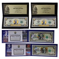 Set of (2) 2003A $2 Federal Reserve Notes